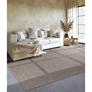 Светлокафяв ръчно изработен вълнен килим 60x90 cm Francois – Villeroy&Boch