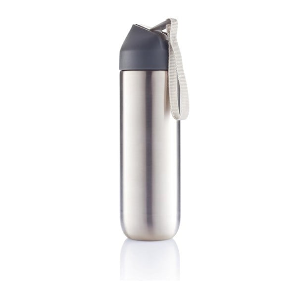 Сива бутилка за вода от неръждаема стомана XD Design Neva, 500 ml - XD Design
