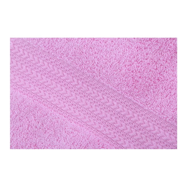 Розова кърпа от чист памук , 70 x 140 cm - Foutastic-image-2