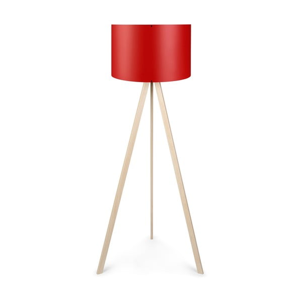 Свободностояща лампа с червен абажур Polly - Insignio