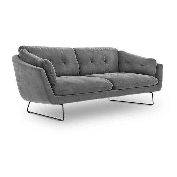 Сив диван с кадифена покривка Gravity - Windsor & Co Sofas-image-2