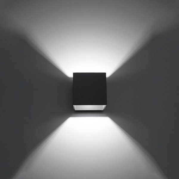 Тъмносива стенна лампа Geo – Sollux-image-3