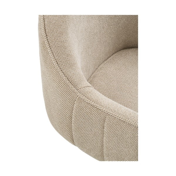 Светлосиви тапицирани трапезни столове в комплект с подлакътници 2 бр. Tamera – House Nordic-image-3