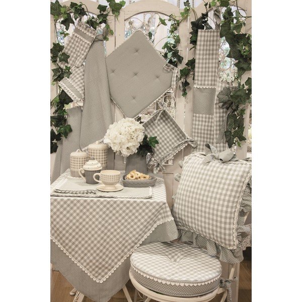 Kulatý podsedák Basic Hearts 40 cm, šedý-image-1