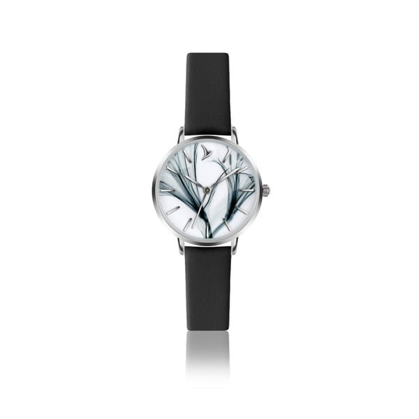 Dámské hodinky s černým koženým páskem Emily Westwood Simplemente