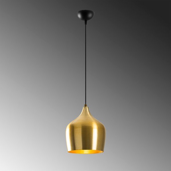 Висящо осветително тяло в златисто с метален абажур ø 22 cm Dodo – Opviq lights-image-4