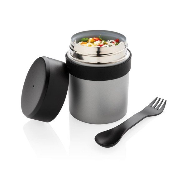 Комплект кутии за обяд от неръждаема стомана с прибори за хранене XD Collection Bogota - XD Exclusive-image-2