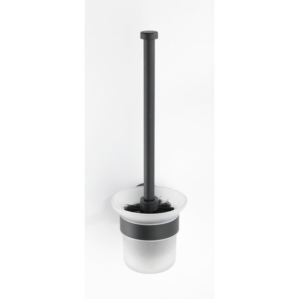 Четка за тоалетна от неръждаема стомана, черна Bosio - Wenko-image-1