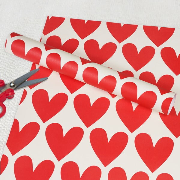Опаковъчни хартии в комплект от 5 бр. Hearts – Rex London-image-1