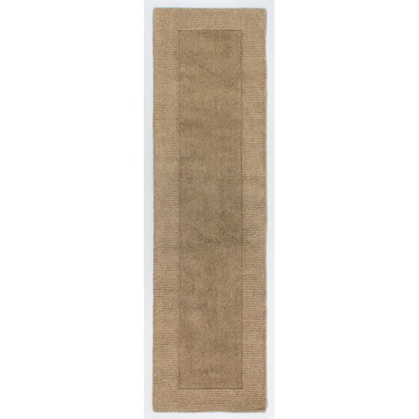Кафяв вълнен протектор , 60 x 230 cm Siena - Flair Rugs
