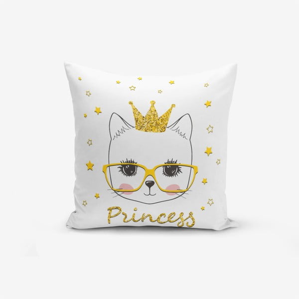 Калъфка за възглавница от памучна смес Princess Cat Modern, 45 x 45 cm - Minimalist Cushion Covers