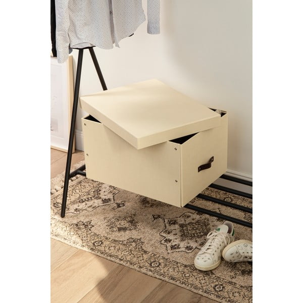 Картонена кутия за съхранение с капак Tora - Bigso Box of Sweden-image-2