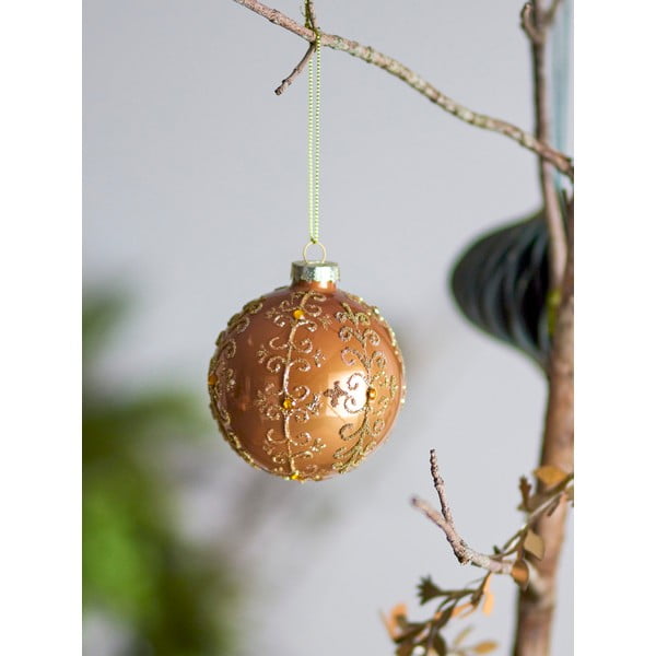 Стъклена коледна топка ø 8 cm Ciri – Bloomingville-image-1