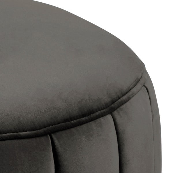 Кафяво-сив кадифен пуф , ⌀ 60 cm Doria - Actona-image-2