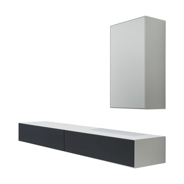 Комплект бяла маса и шкаф за телевизор Edge by Hammel - Hammel Furniture-image-3