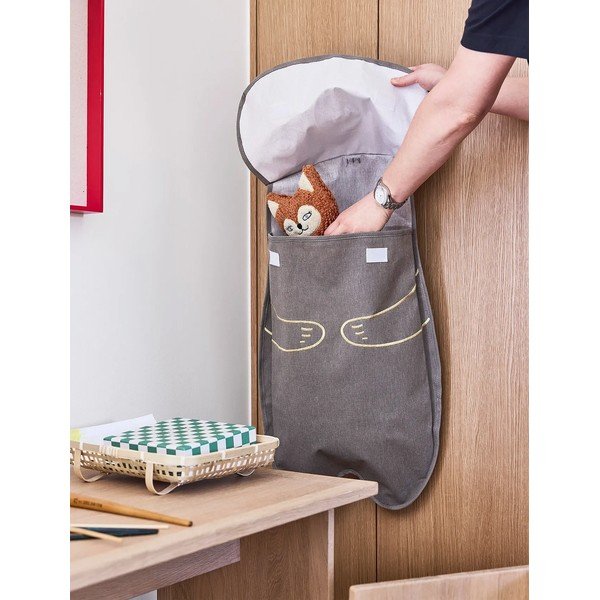 Кафяв текстилен висящ органайзер Darling Bear – OYOY Mini-image-2
