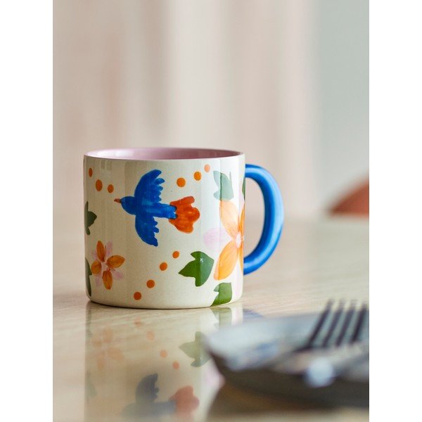 Черни/бежови керамични чаши в комплект 2 бр. 300 ml Maricala – Bloomingville-image-3