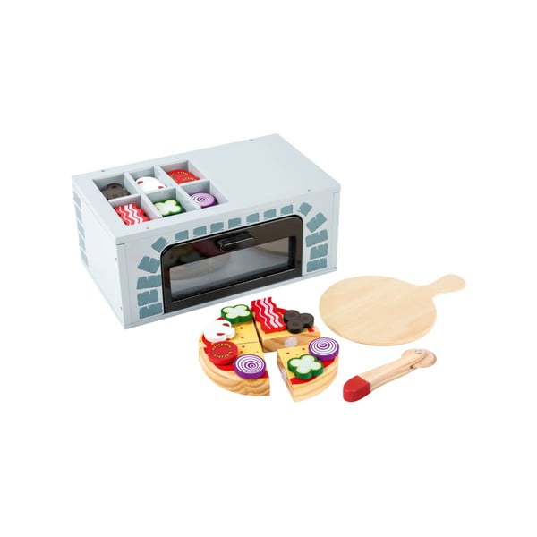 Комплект детски дървени играчки за приготвяне на пица Кухня - Legler