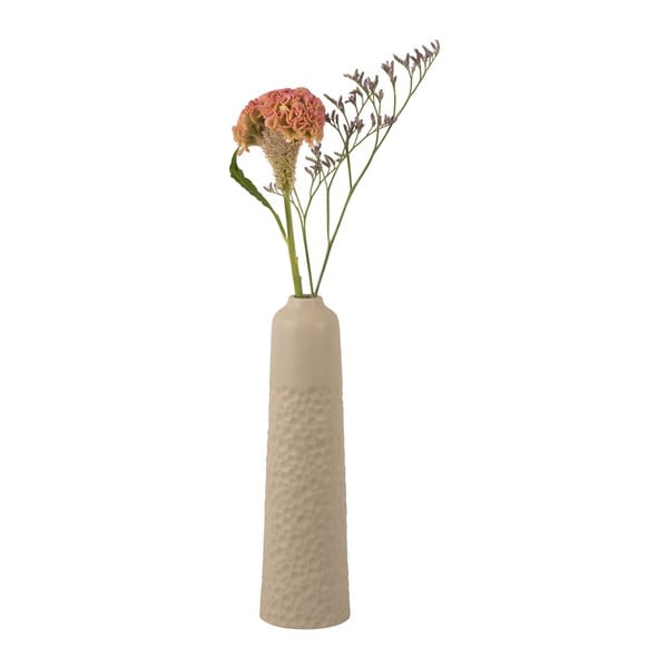 Бежова керамична ваза Carve, височина 27,5 cm - PT LIVING-image-2