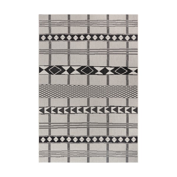 Черен и сив килим на открито Мадрид, 80 x 150 cm - Ragami
