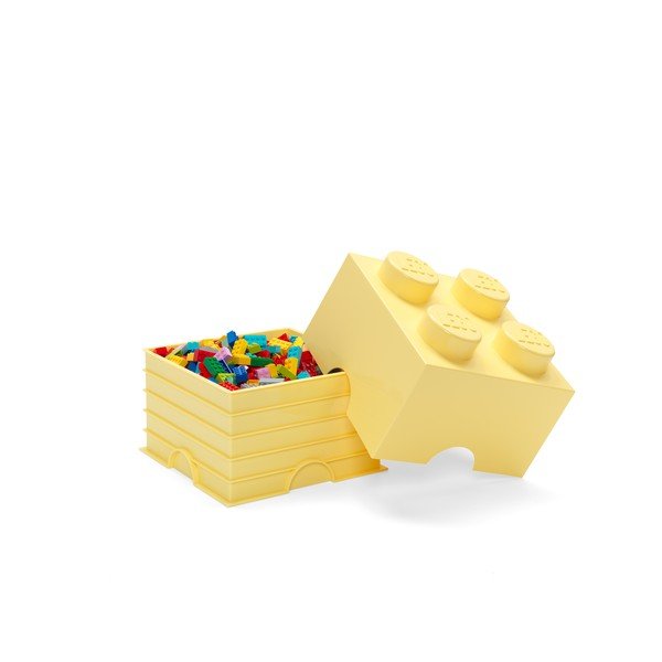 Светложълта квадратна кутия за съхранение - LEGO®-image-1