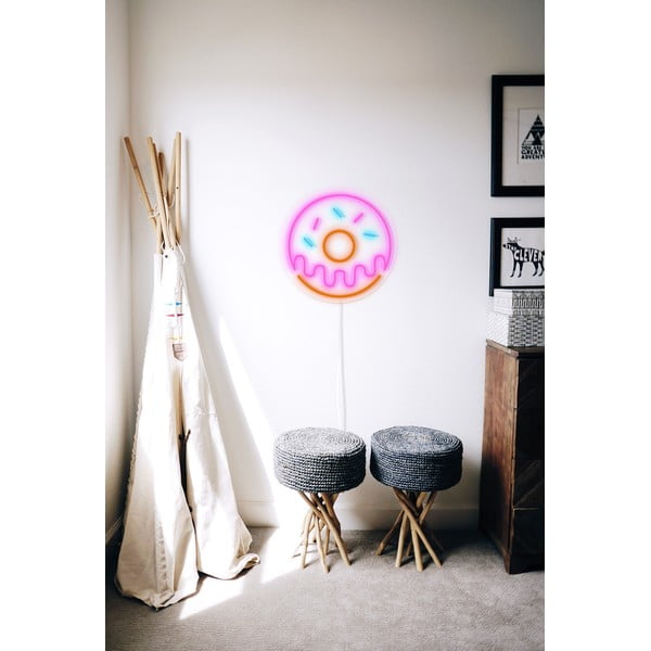 Розова стенна лампа , ø 40 cm Donut - Candy Shock