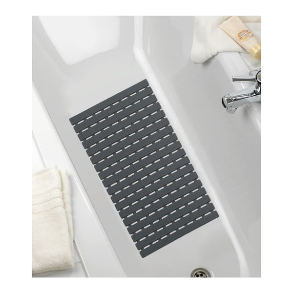 Тъмно сива постелка за душ или вана, 63 x 40 cm Arinos - Wenko-image-1