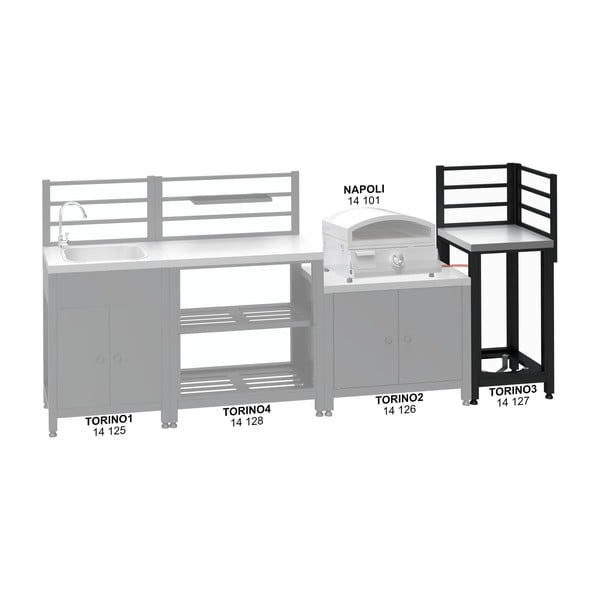 Модул за кухня на открито Torino 3 - Cattara-image-4