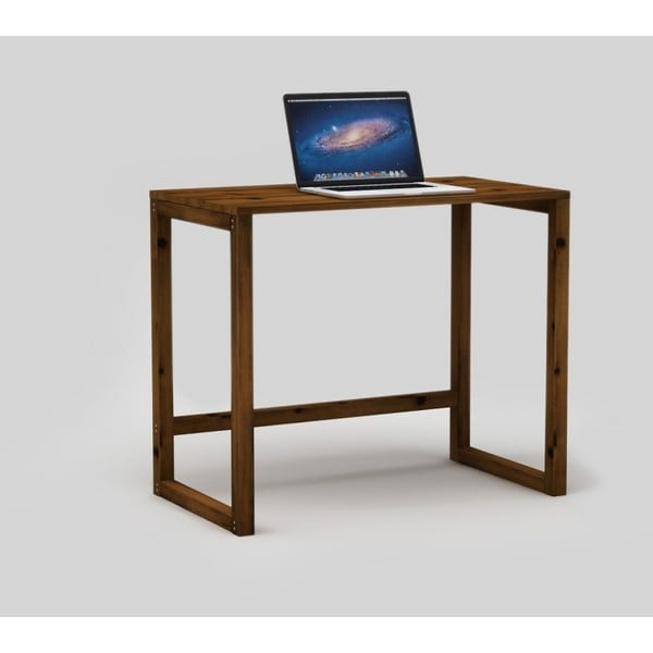 Tmavě hnědý psací stůl Only Wood Desk