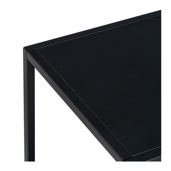 Черна стоманена маса за телевизор 120x55 cm – Ixia-image-4