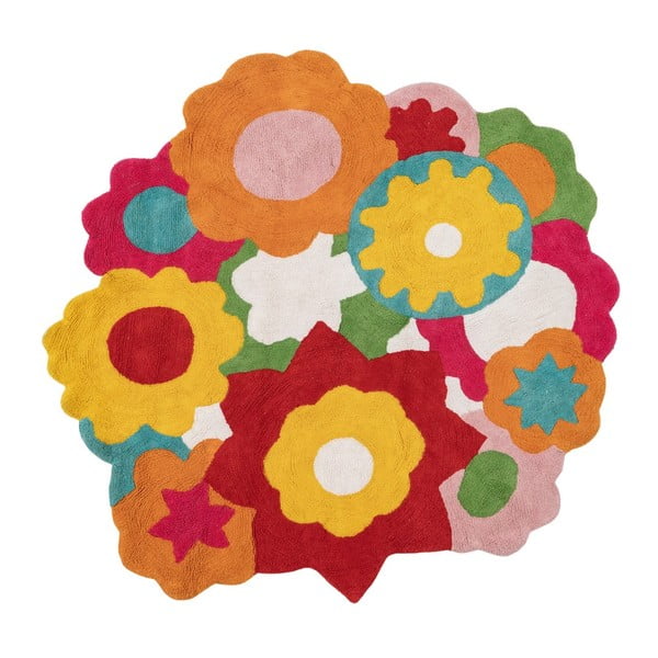 Памучен детски килим ø 150 cm Flowers – Ixia
