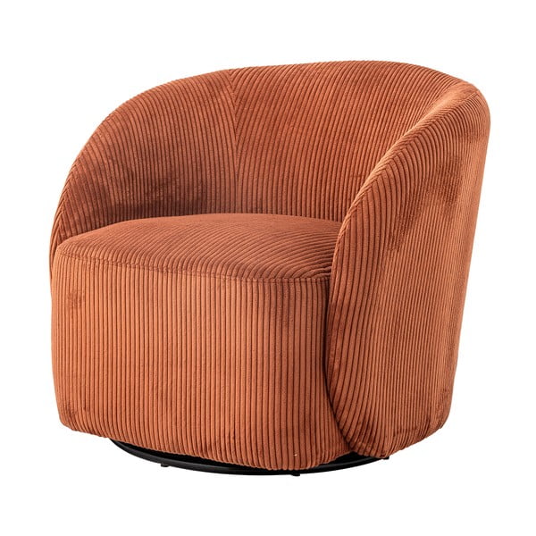 Оранжево кресло от рипсено кадифе Pradi – Bloomingville-image-4