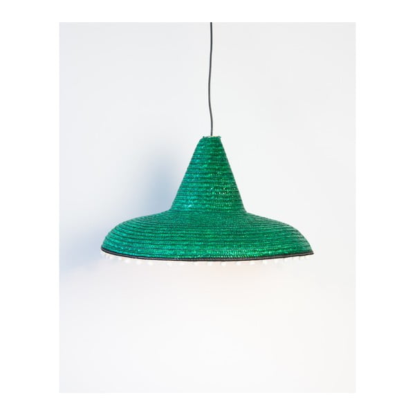 Зелена висяща лампа Mexican, ø 55 cm - Surdic