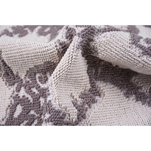 Сив и бежов памучен килим , 100 x 150 cm Sarmasik - Vitaus-image-3