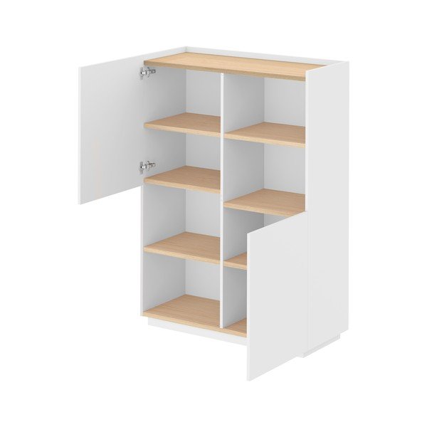 Бял шкаф за книги 100x147 cm Nina - TemaHome-image-3