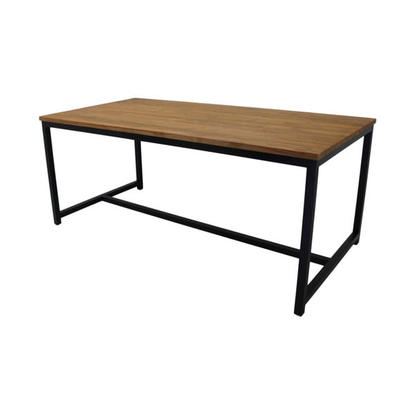 Jídelní stůl z teakového dřeva a kovu HSM collection, 180 x 90 cm
