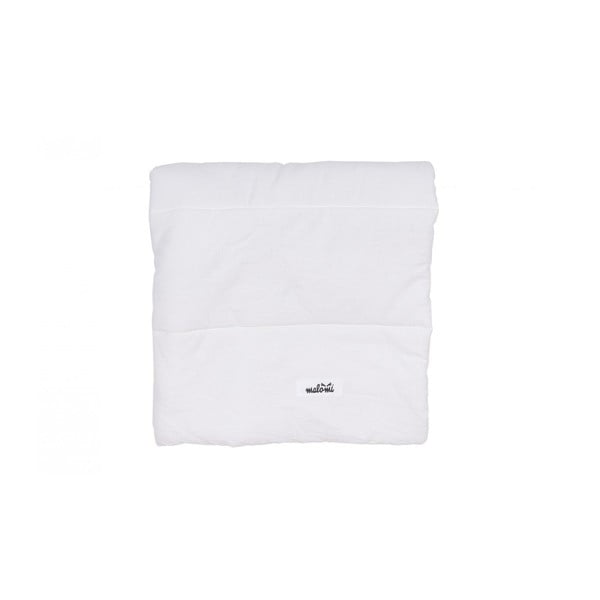 Бяло памучно бебешко одеяло 75x75 cm - Malomi Kids-image-2