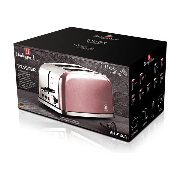Розов тостер Rose Edition - BerlingerHaus-image-3