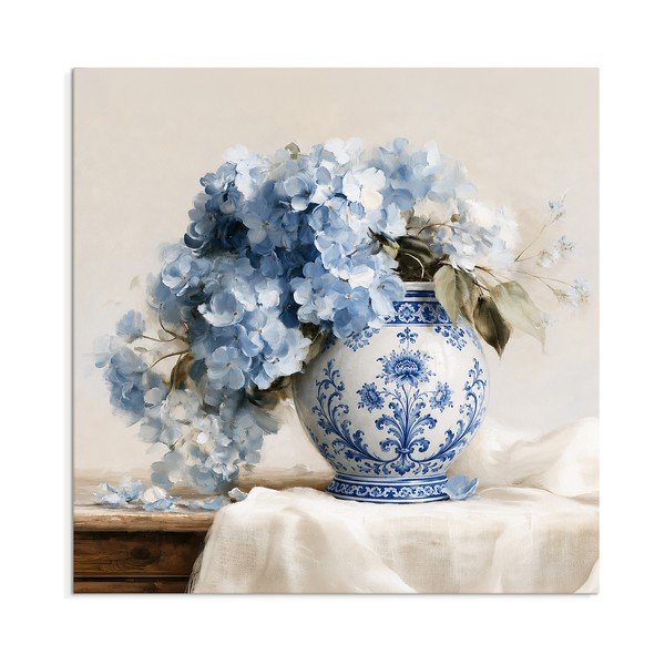 Печатна върху платно картина 60x60 cm Porcelain Vase – Styler
