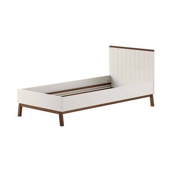 Бежово детско легло 90x200 cm от масивен бор без ламелно дъно Sezane – Vipack