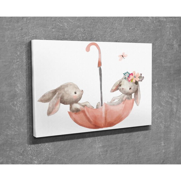 Детска картина 40x30 cm Bunnies - Wallity-image-4