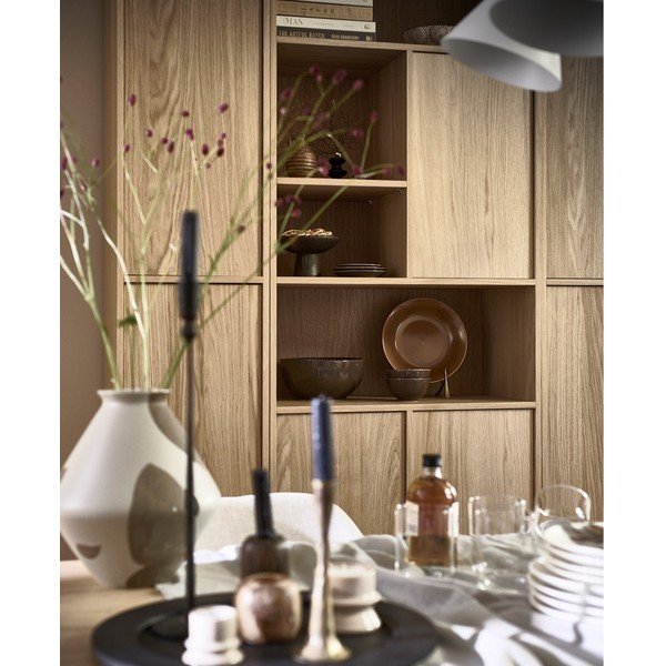 Модулен шкаф за книги в естествен дъб 77x199 cm Modulair - vtwonen-image-4