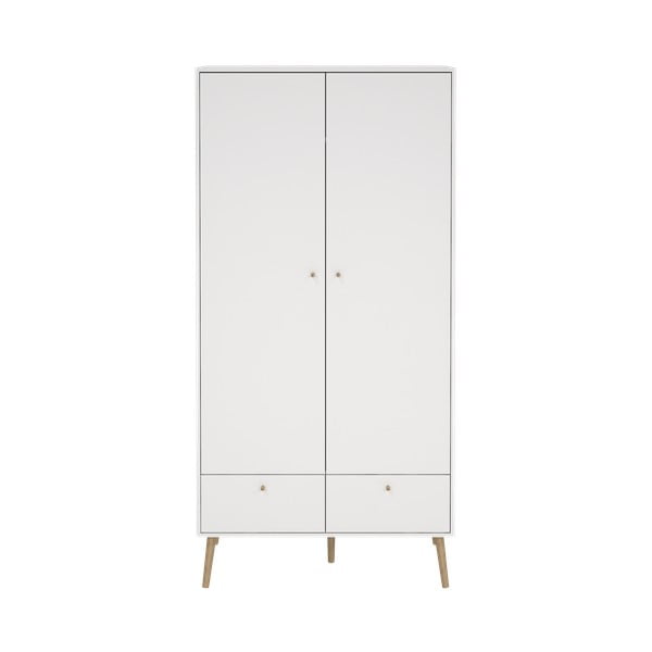 Бял гардероб 99x200 cm Bodo - Tvilum