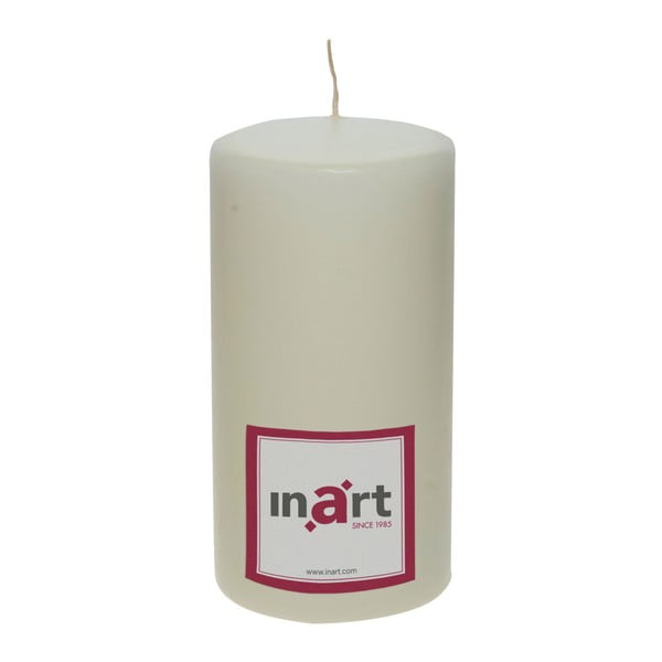 Krémově bílá svíčka InArt, výška 18 cm