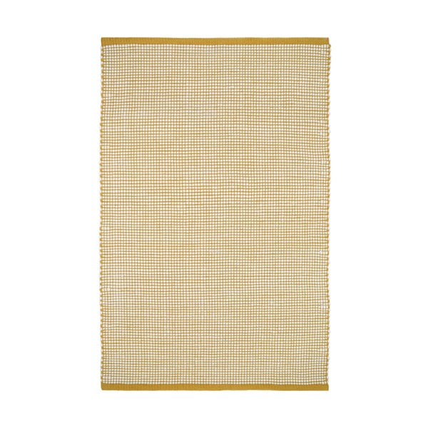 Жълт килим с вълна 200x140 cm Bergen - Nattiot