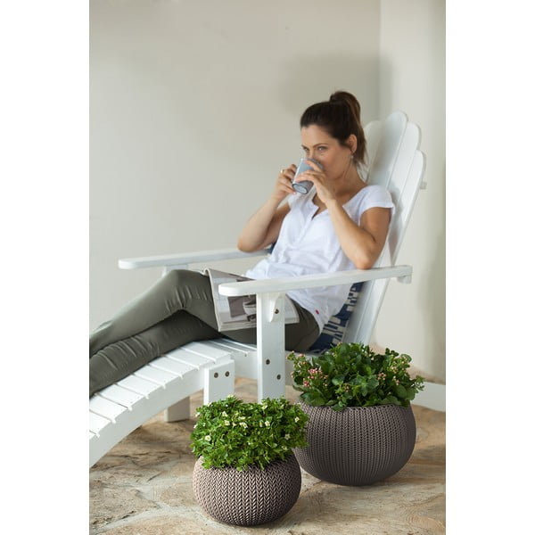 Пластмасова висяща стенна саксия за цветя ø 28 cm Cozy – Keter-image-3