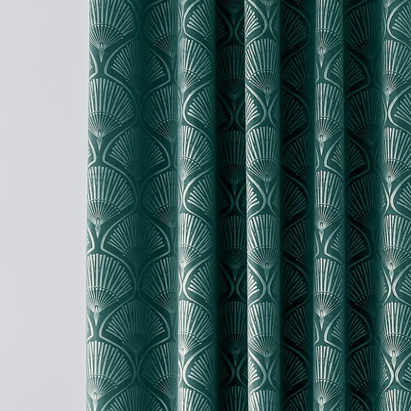 Зелени пердета в комплект от 2 бр. 168x183 cm Art Deco Pearl – Catherine Lansfield-image-2