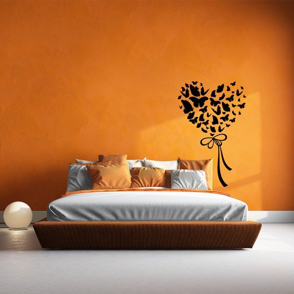 Samolepka Ambiance Cloud Of Butterflies In Heart-image-1