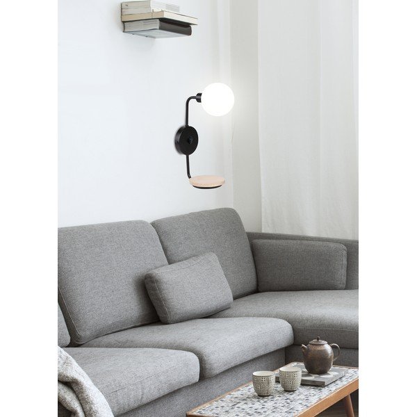 Черна стенна лампа Ponio - Candellux Lighting-image-2