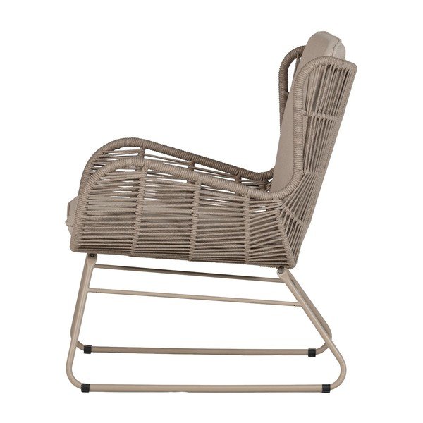 Бежов градински стол метален/подплатен Grace – WOOOD-image-3